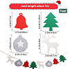 Christmas Cloth Flag Banners DIY-WH0401-91-2