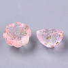 Two Tone Transparent Spray Painted Glass Beads X-GLAA-N035-06A-G02-3