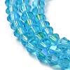 Transparent Electroplate Glass Beads Strands LS-EGLA-A039-T3mm-L19-3