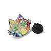 Cartoon Rainbow Color Cat Shape Alloy Enamel Pin Brooch JEWB-R268-02C-2