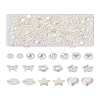 Biyun 500Pcs 10 Style ABS Plastic Imitation Pearl Beads KY-BY0001-02-26