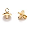 Brass Cup Pearl Peg Bails Pin Pendants KK-H759-29D-G-3