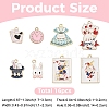 16Pcs 8 Styles Alloy Pendants ENAM-YW0009-23-2
