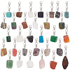 Gemstone Nuggets Pendant Decoration HJEW-AB00382-1