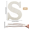 Letter Unfinished MDF Sheets WOOD-WH20012-008S-2