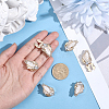 Alloy Rhinestone Cufflinks FIND-WH0111-882B-3