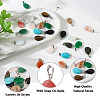 Fashewelry 24pcs 12 Styles Natural & Synthetic Gemstone Pendants G-FW0001-33-14