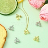6Pcs 2 Colors Brass Pendants KK-CJ0003-12-6