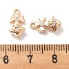 Micro Pave Clear Cubic Zirconia Pendants KK-M102-36G-3