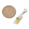 Natural Quartz Crystal & Lemon Jade & Citrine & Prehnite Chips Pendant Decoration HJEW-JM02346-02-3