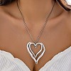 Alloy Pendant Necklaces NJEW-K261-08B-PAS-1