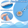 1Pc Rhodium Plated 925 Sterling Silver Spring Rings Clasp STER-PH0002-26-4