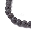 7Pcs Natural Mixed Stone Chips & Round Beaded Stretch Bracelets Set for Women BJEW-JB11130-6