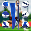 1 Pair Polycotton Solid Color Football Socks AJEW-CL0001-33C-6