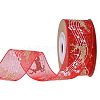 5M Christmas Theme Polyester Ribbons MUSI-PW0002-032B-1
