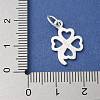 S925 Sterling Silver Pendant STER-H115-08A-S-3