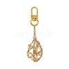 304 Stainless Steel Macrame Chain Pouch Empty Stone Holder Pendant Decoration HJEW-JM02076-1