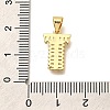 Rack Plating Brass Micro Pave Cubic Zirconia Pendants KK-L226-100G-T-3