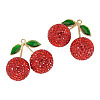 2Pcs Alloy Cherry Charms FIND-TA0009-30C-2