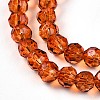 Baking Paint Transparent Glass Beads X1-DGLA-A035-T4mm-A04-4