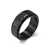 Textured 304 Stainless Steel Finger Rings FS-WG2C156-14-1