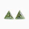 Cubic Zirconia Pointed Back Cabochons ZIRC-WH0001-A05-1