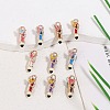 Alloy Enamel Charms FIND-G101-05G-1