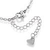 304 Stainless Steel Charm Bracelets BJEW-G525-24P-3