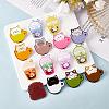 14 Pieces Acrylic Brooch Pins Set Cup Cat and Animal Milk Tea Label Pins Cute Cartoon Animal Badges Pins Creative Backpack Pins Jewelry for Jackets Clothes Hats Decorations JBR111A-4