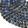 Natural Blue Agate Beads Strands G-K389-E48-01-3