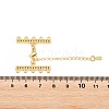 Brass Micro Pave Cubic Zirconia Chain Extender ZIRC-Q022-030G-NR-3