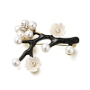 Flower Alloy Crystal Rhinestone Brooch JEWB-Q002-06G-1