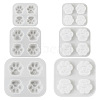  3Pcs 3 Style Paw Print Shape DIY Silicone Molds DIY-TA0005-22-2