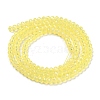Baking Painted Transparent Glass Beads Strands DGLA-A034-J2mm-B07-3
