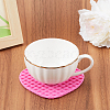 Gorgecraft 4Pcs 4 Colors Silicone Hot Resistant Cup Mats AJEW-GF0008-28A-4