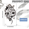 20Pcs 20 Styles Removable Temporary Water Proof Tattoos Paper Stickers DIY-CP0012-48C-2