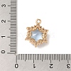 Brass with Cubic Zirconia Pendants KK-G499-15G-03-3