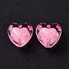 Glass Heart Beads GLAA-D005-01A-3