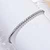 Brass Cubic Zirconia Bolo Tennis Bracelets BJEW-P232-01P-03-2