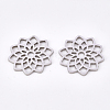 Tarnish Resistant 304 Stainless Steel Filigree Joiners Links LS-STAS-T044-40P-2
