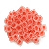 Frosted Acrylic European Beads OACR-G012-14-4