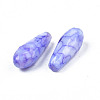 Opaque Baking Painted Crackle Glass Beads Strands EGLA-S174-34-5