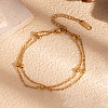 Vintage 304 Stainless Steel Double-Strand Bracelets LR9145-3
