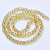 Electroplate Glass Beads Strands EGLA-A034-T8mm-B18-2