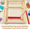 Wooden Multi-Craft Weaving Loom DIY-WH0304-792-5