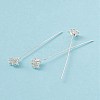 Brass Flower Head Pins LS-KK-G413-04S-2