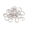 Tarnish Resistant 304 Stainless Steel Open Jump Rings X-STAS-R049-6x0.8mm-3