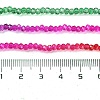 Transparent Painted Glass Beads Strands X1-DGLA-A034-T1mm-A24-3
