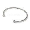 304 Stainless Steel Cuff Bangles for Women BJEW-B104-27P-3