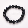 Synthetic Blue Goldstone Beaded Stretch Bracelets BJEW-Q692-14-8mm-1